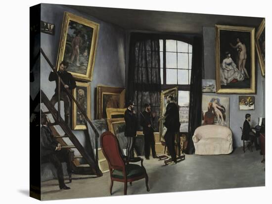 Bazille's Studio, c.1870-Frederic Bazille-Premier Image Canvas