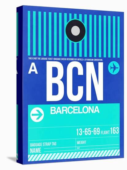 BCN Barcelona Luggage Tag 2-NaxArt-Stretched Canvas