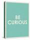 Be Curious Typography-null-Stretched Canvas