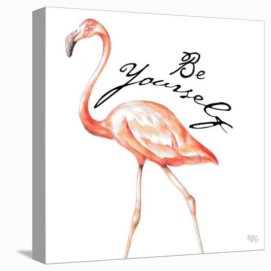 Be Different Flamingo II-Tiffany Hakimipour-Stretched Canvas