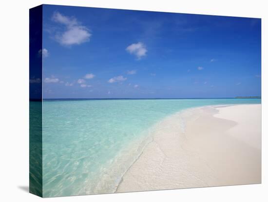 Beach and Sea, Maldives, Indian Ocean, Asia-Sakis Papadopoulos-Premier Image Canvas