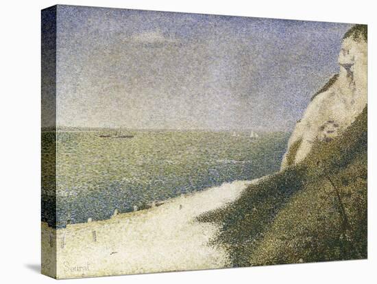 Beach at Bas Butin, Honfleur-Georges Seurat-Stretched Canvas