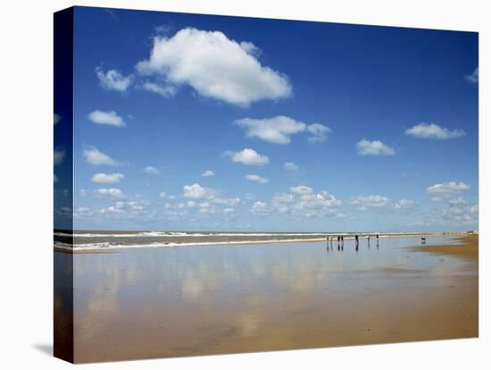 Beach at Cotes D'Argent in Gironde, Aquitaine, France, Europe-David Hughes-Premier Image Canvas