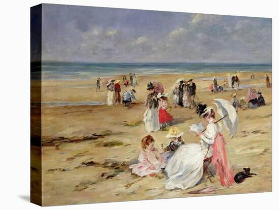Beach at Courseulles-Henri Michel-Levy-Premier Image Canvas