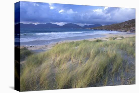 Beach at Luskentyre with Dune Grasses Blowing-Lee Frost-Premier Image Canvas