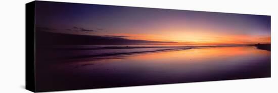Beach at Sunrise, Papamoa Beach, Bay of Plenty, North Island, New Zealand-null-Premier Image Canvas