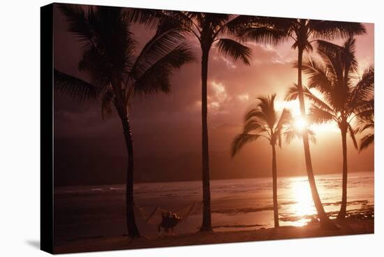 Beach At Sunset-Tony Craddock-Premier Image Canvas