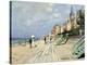 Beach at Trouville-Claude Monet-Premier Image Canvas