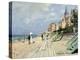 Beach at Trouville-Claude Monet-Premier Image Canvas