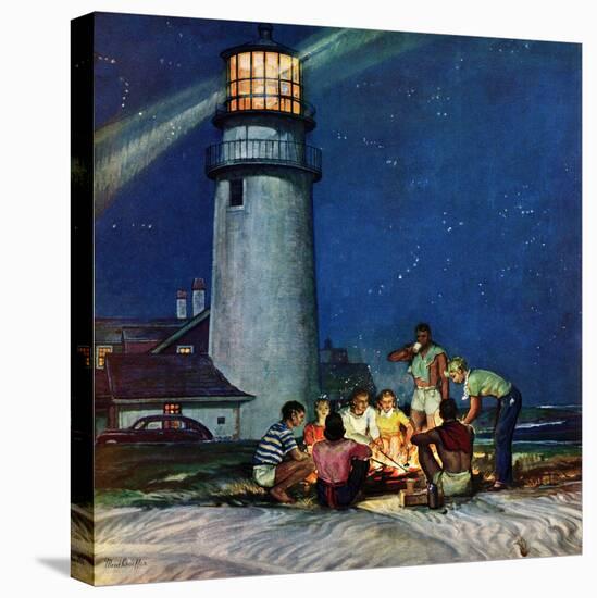 "Beach Bonfire", September 16, 1950-Mead Schaeffer-Premier Image Canvas