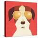 Beach Bums Terrier I-Michael Mullan-Stretched Canvas