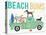 Beach Bums Truck I-Michael Mullan-Stretched Canvas