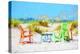 Beach Chairs - In the Style of Oil Painting-Philippe Hugonnard-Premier Image Canvas