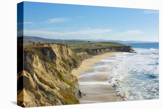 Beach cliffs of Half Moon Bay, California-Bill Bachmann-Premier Image Canvas