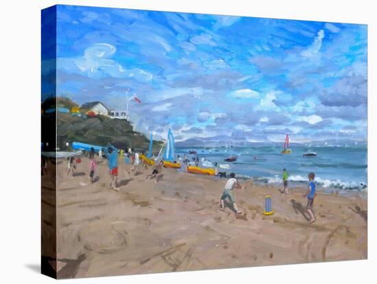 Beach Cricket, Abersoch, 2013-Andrew Macara-Premier Image Canvas