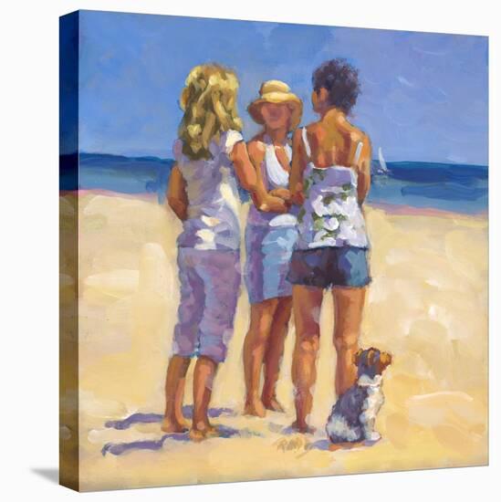 Beach Gossip-Lucelle Raad-Stretched Canvas