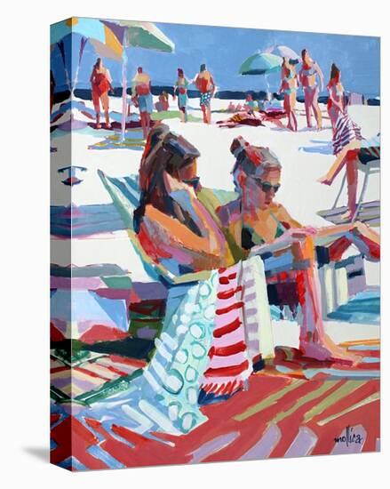 Beach Gossip-Patti Mollica-Stretched Canvas