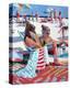 Beach Gossip-Patti Mollica-Stretched Canvas