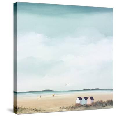 'Beach Huts 3' Stretched Canvas Print Hans Paus
