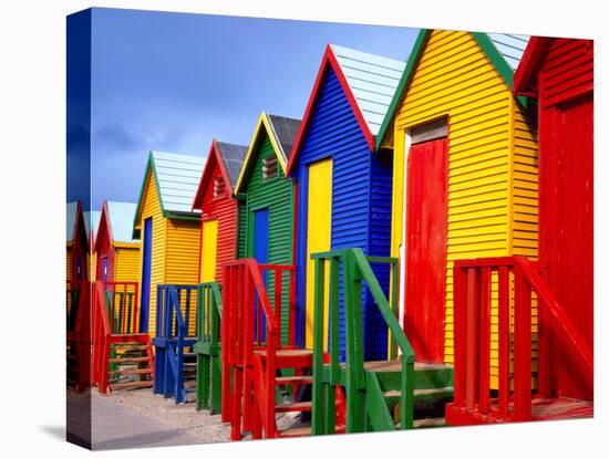 Beach Huts, Fish Hoek, Cape Peninsula, Cape Town, South Africa, Africa-Gavin Hellier-Premier Image Canvas