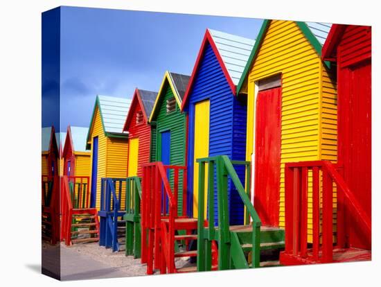 Beach Huts, Fish Hoek, Cape Peninsula, Cape Town, South Africa, Africa-Gavin Hellier-Premier Image Canvas