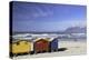 Beach huts on Muizenburg Beach, Cape Town, Western Cape, South Africa, Africa-Ian Trower-Premier Image Canvas