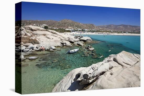 Beach in Mikri Vigla, Island of Naxos, Cyclades, Greece-null-Stretched Canvas