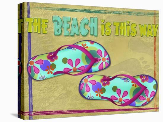 Beach is this Way-Kate Ward Thacker-Premier Image Canvas