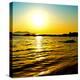 Beach Landscape, Mediterranean Sunset, Corsica, France, Europe-Philippe Hugonnard-Premier Image Canvas