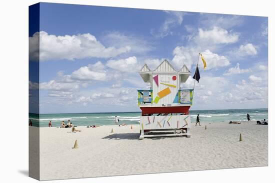 Beach Lifeguard Tower '6 St', Typical Art Deco Design, Miami South Beach-Axel Schmies-Premier Image Canvas