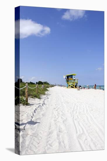 Beach Lifeguard Tower '74 St', Atlantic Ocean, Miami South Beach, Florida, Usa-Axel Schmies-Premier Image Canvas
