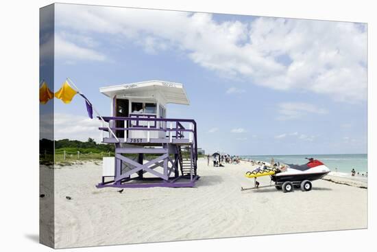 Beach Lifeguard Tower '79 St', Miami South Beach, Florida, Usa-Axel Schmies-Premier Image Canvas