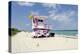 Beach Lifeguard Tower '83 St', Atlantic Ocean, Miami South Beach, Florida, Usa-Axel Schmies-Premier Image Canvas