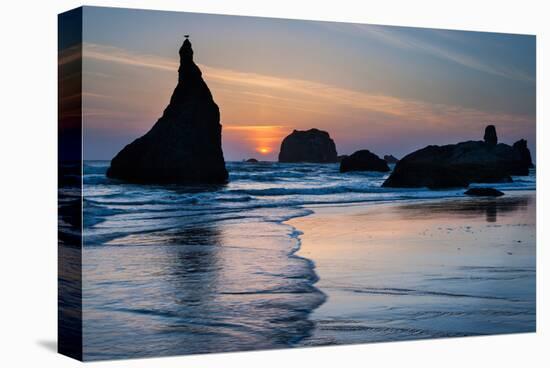 Beach near Bandon, Oregon, USA-null-Stretched Canvas