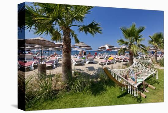 Beach Of The Ambrosia Hotel In Bitez Bodrum Peninsula Mugla Province Turkey Stretched Canvas Print Art Com
