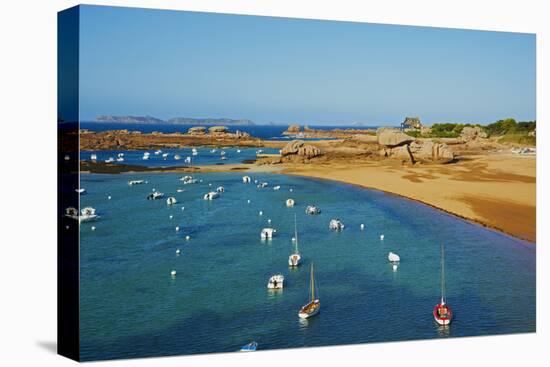 Beach of Tregastel, Cote De Granit Rose, Cotes D'Armor, Brittany, France, Europe-Tuul-Premier Image Canvas