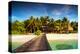 Beach Pier on Island Resort-null-Stretched Canvas