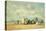 Beach Scene, 1862 (Oil on Wood)-Eugene Louis Boudin-Premier Image Canvas