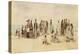 Beach Scene, 1864 (Pen & Ink & W/C on Paper)-Eugene Louis Boudin-Premier Image Canvas