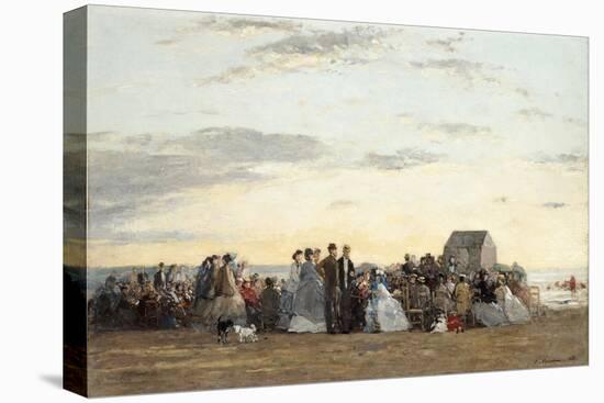 Beach Scene, 1865-Eugene Louis Boudin-Premier Image Canvas