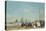 Beach Scene at Trouville, 1863-Eugene Louis Boudin-Premier Image Canvas