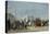 Beach Scene at Trouville; Scene De Plage a Trouville, 1864-Eugene Louis Boudin-Premier Image Canvas