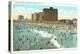 Beach Scene, Atlantic City, New Jersey-null-Stretched Canvas