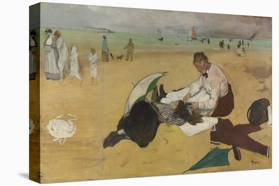 Beach Scene, C. 1869-Edgar Degas-Premier Image Canvas