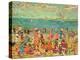 Beach Scene, C.1912-13 (Oil on Canvas)-Maurice Brazil Prendergast-Premier Image Canvas