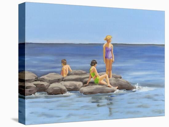 Beach Scene I-Dianne Miller-Stretched Canvas