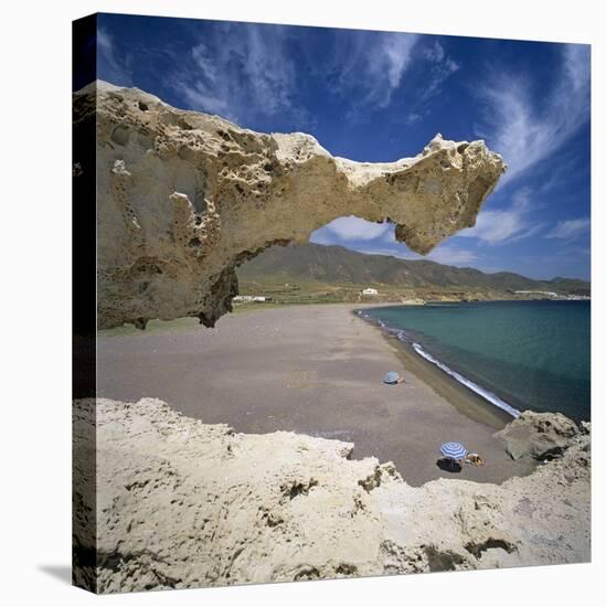 Beach Scene, Near San Jose, Cabo de Gata, Costa de Almeria, Andalucia, Spain, Europe-Stuart Black-Premier Image Canvas