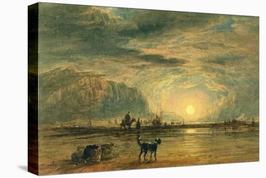 Beach Scene - Sunrise, C.1820-David Cox-Premier Image Canvas