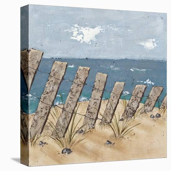 Beach Scene Triptych II-Jade Reynolds-Stretched Canvas