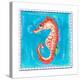 Beach Seahorse-Ormsby, Anne Ormsby-Stretched Canvas